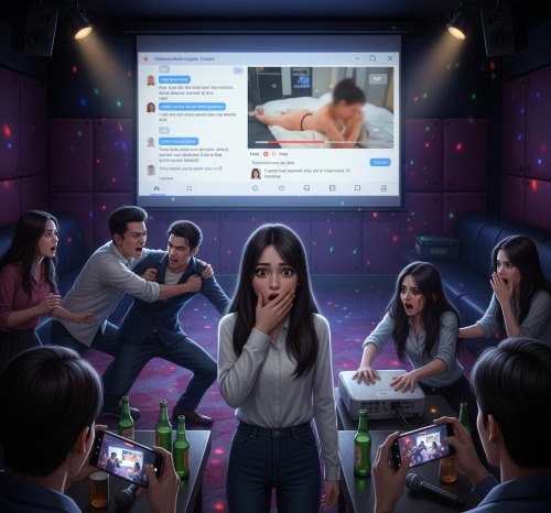 男友帶我參加聚會,結果螢幕投影出他跟別人的性o影片...