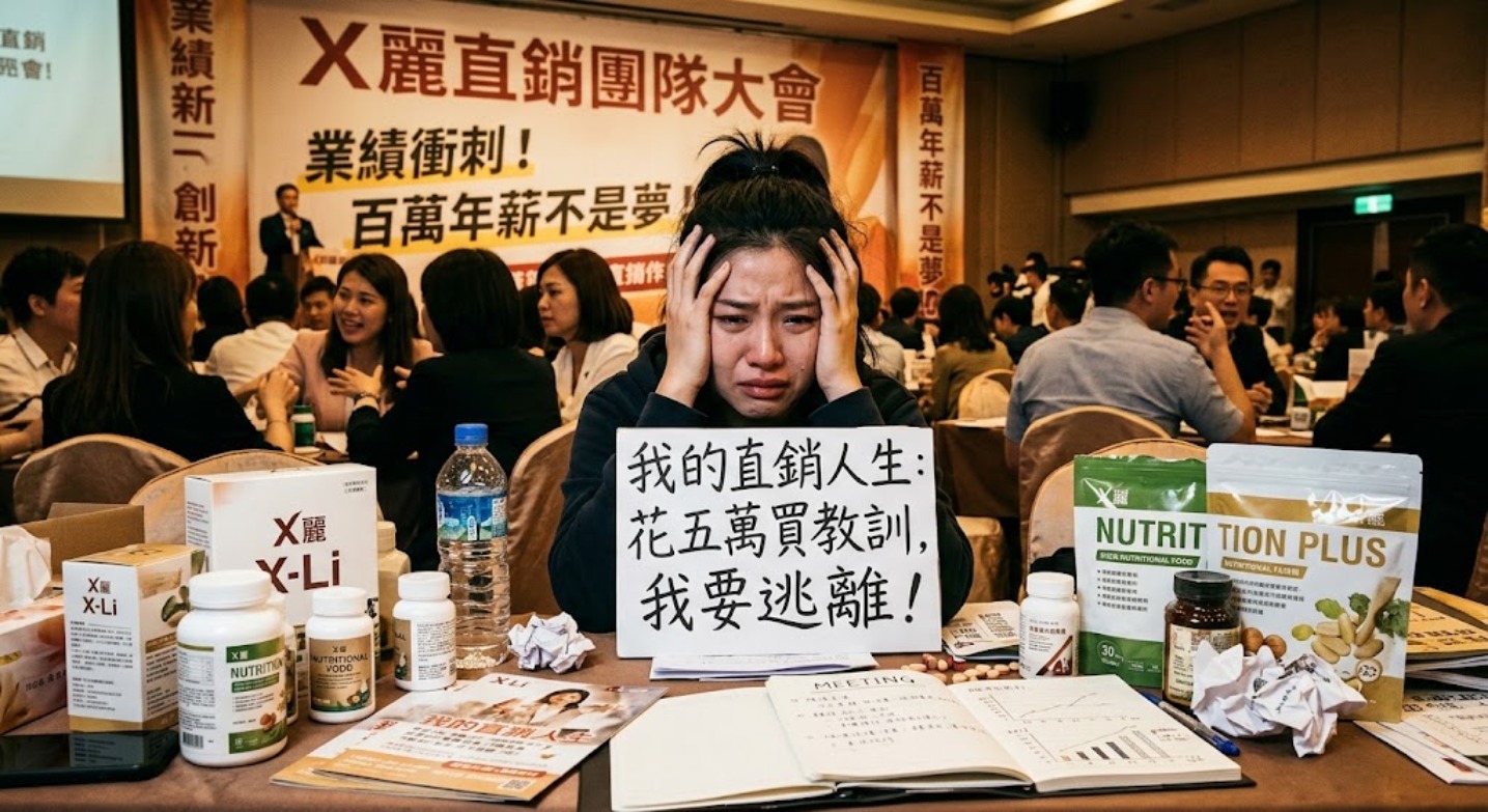 離開X麗鬼直銷老鼠會:花五萬買教訓,我終於找回清靜人生與自由
